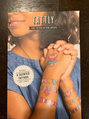 Tattly Arm Candy Temporary Tattoo Set 8 Fake Tattoos By Real Artists Scented Ebay