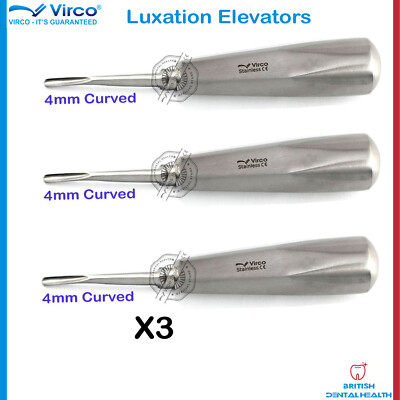 Dental Luxation Zähne Zahnextraktion Wurzelaufzüge gebogen 4 mm chirurgisch