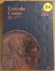 1909 - 1940  LINCOLN CENT - WHITMAN COIN FOLDER - USED ***SHIPS FREE***  #84