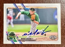MICHAEL McAVENE Signed 2021 Topps PRO DEBUT Card #PD-108 Autograph CHICAGO CUBS