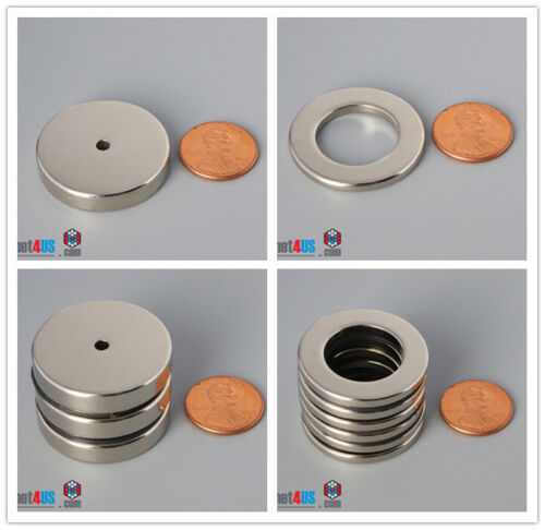 Multiple Size 1 1/4" Outer diameter 32mm od Rare Earth Neodymium Ring Magnets