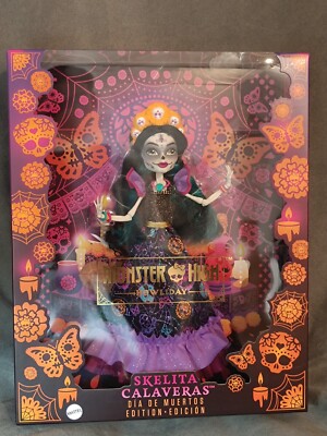 MONSTER HIGH G1 - Muñeca SKELITA CALAVERAS ''HOWLIDAY DIA DE MUERTOS ED.'' - NUEVO