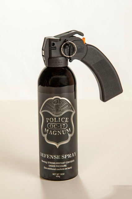 O2 Pepper Spray Police Magnum Oc-17 Pepper Spray Large 16 Oz Pistol Grip MAXIMUM ...