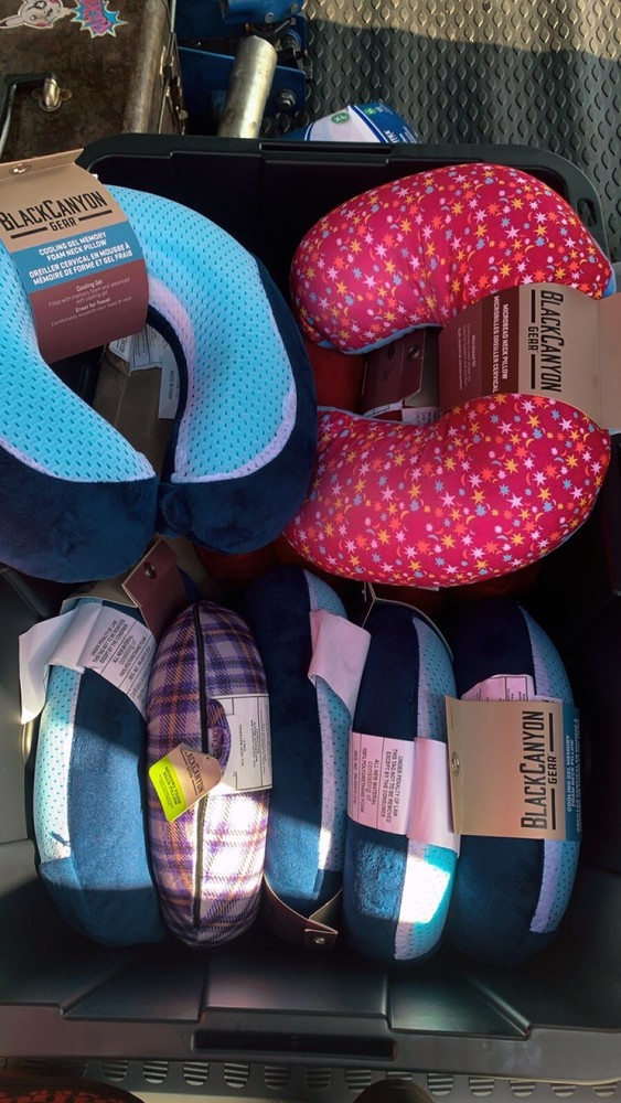 Memory foam travel pillow for neck support and comfort
