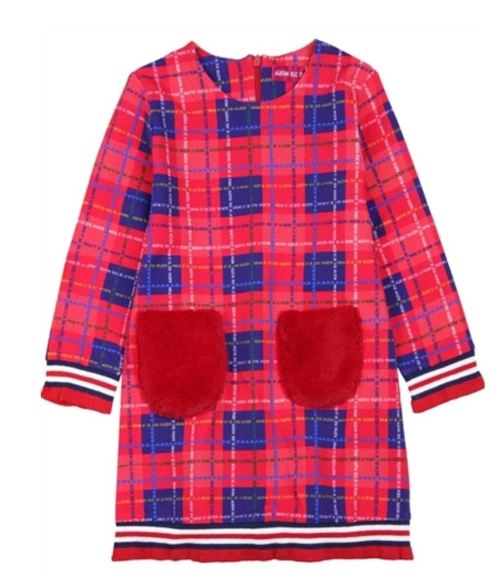 Abito da ragazza Agatha ruiz de la prada tasche anteriori in pelliccia sintetica 2 anni 