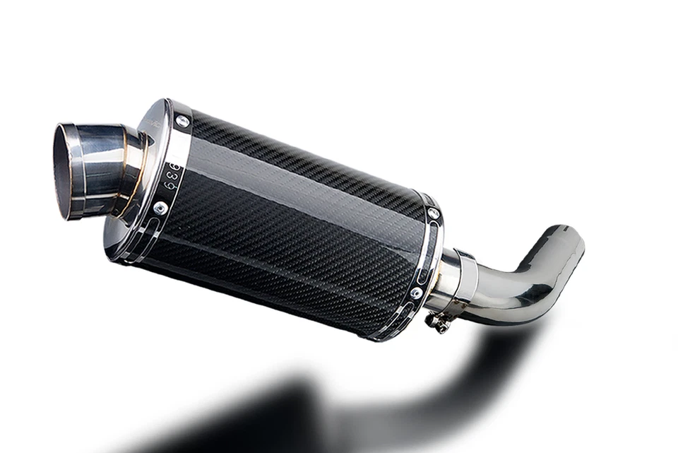 Kit silenciador escape carbono ovalado 9" Honda VFR800F Interceptor 2014-2016 Foto 2 de 4