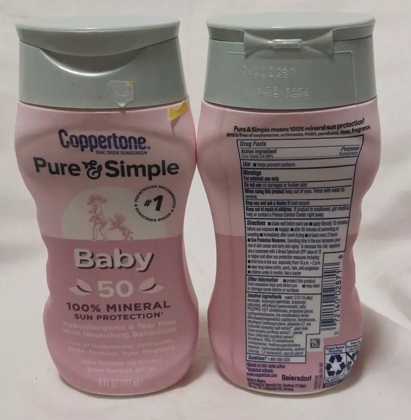 Baby Sunscreen Spray Coppertone Baby Pure And Simple Coppertone