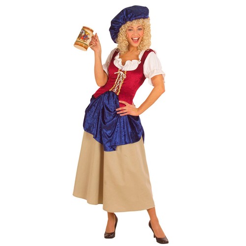 Mittelalter Magd Kostüm Bäuerin Damenkostüm Fasching L Damen Kleid Wirtin