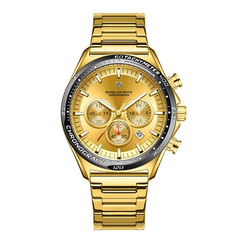 New Men Watches Quartz Watch Waterproof Chronograph Luminous Hands Date Display - Picture 15 of 19