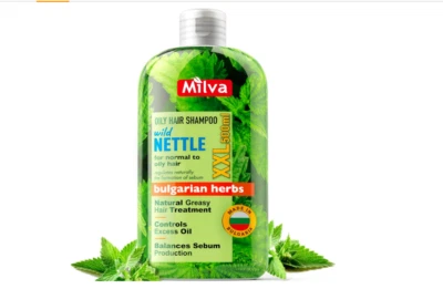 Milva Nettle Shampoo for Oily Hair - 500 ml Natural Balancing