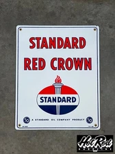 STANDARD RED CROWN Porcelain Sign
