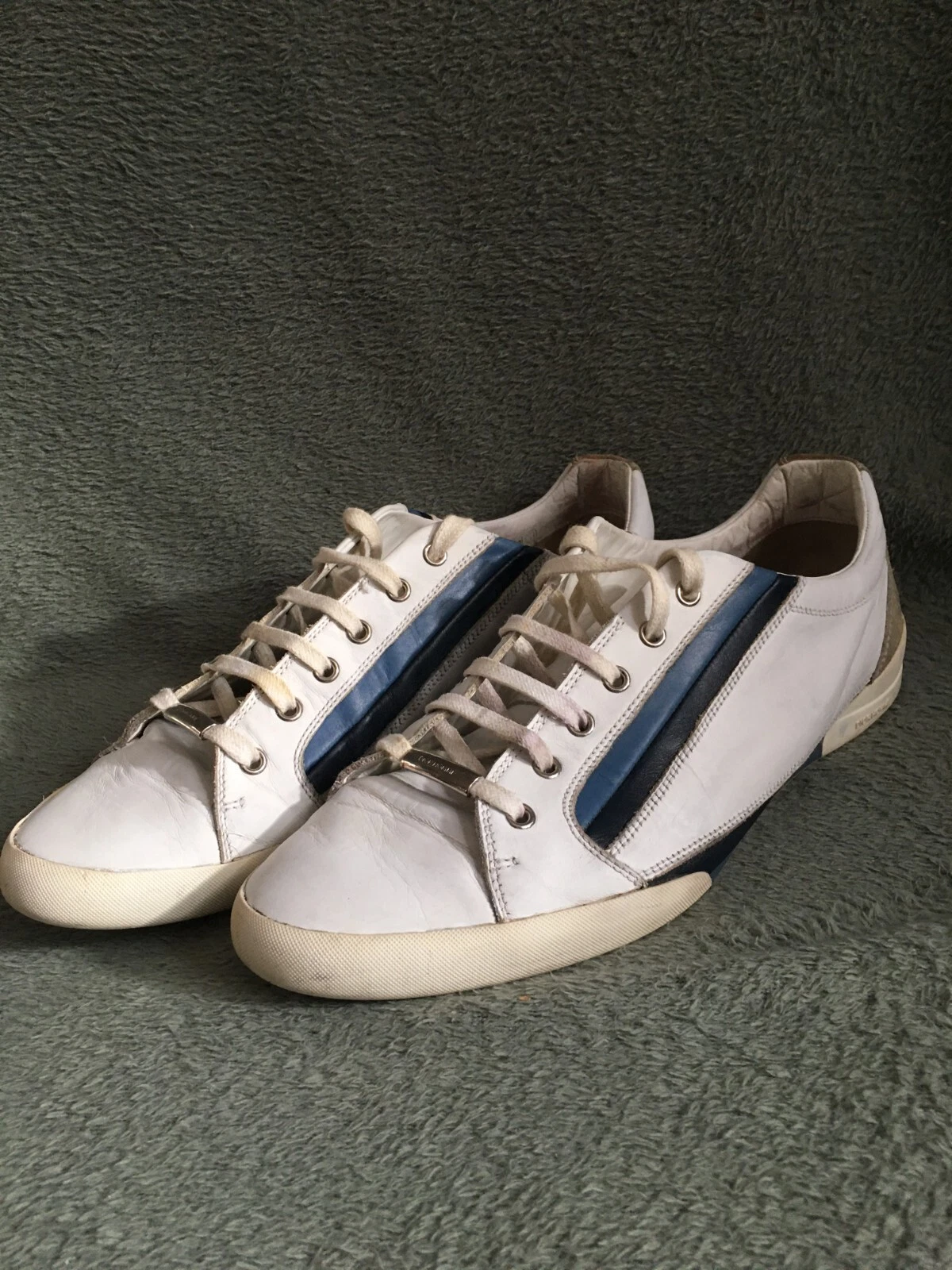 Baskets basses DIOR HOMME Christian Dior cuir blanc US 10
