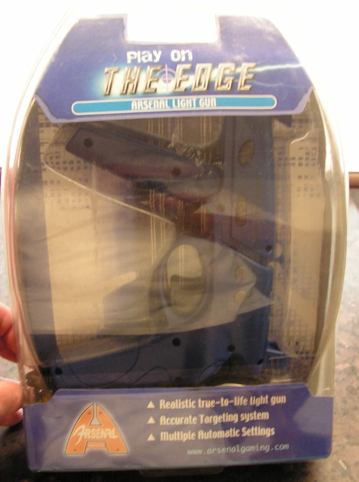 ARSENAL LIGHT GUN - PLAY ON THE EDGE - For Sony PS1 + PS2 - Brand New Sealed - Image 3 of 3