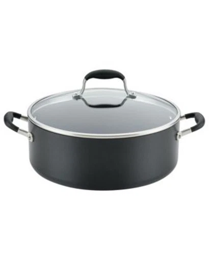 New Anolon Advanced Home Hard-Anodize Nonstick Wide Stockpot with Lid, 7.5-Quart