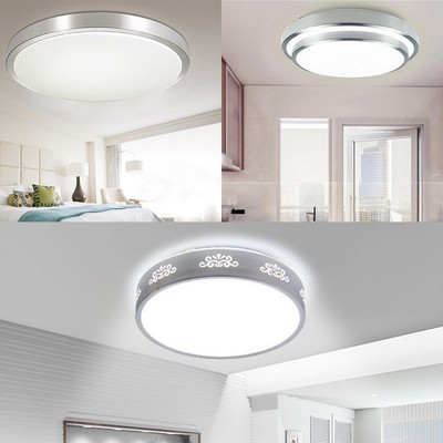 220v Round Acrylic Led Ceiling Down Lamp Panel Home Living Room Decor Light New Ebay