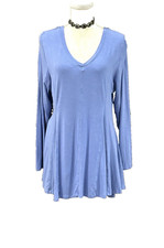 SOFT SURROUNDINGS L/S SWING TUNIC L GORED V NECK VISCOSE ROMANTIC COQUETTE FAIRY