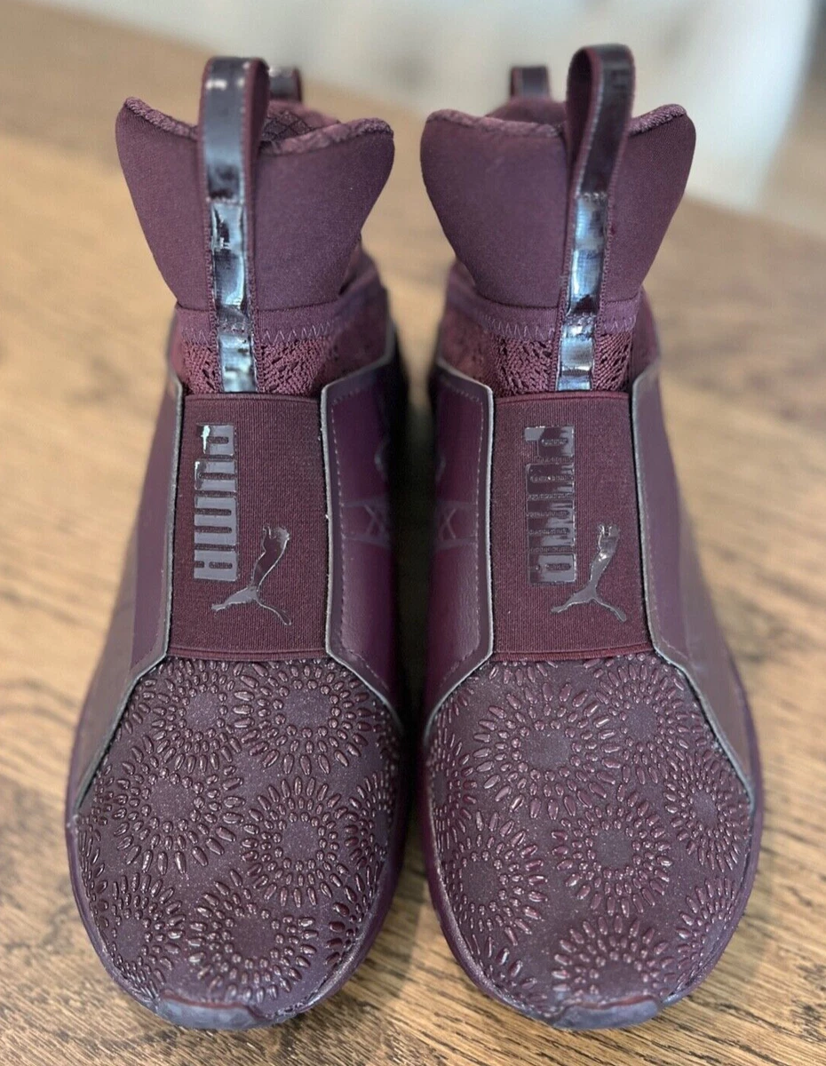 Burgundy puma fierce top