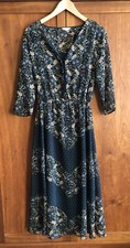 Hush Floral Dress w Separate Slip Size 8 Black/Green/Pink Sheer Wedding Occasion