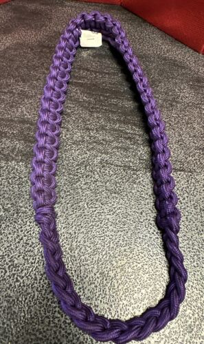 Dark Purple Box Braid Nylon Shoulder Cord Uniform Military Band Dress Up Costume