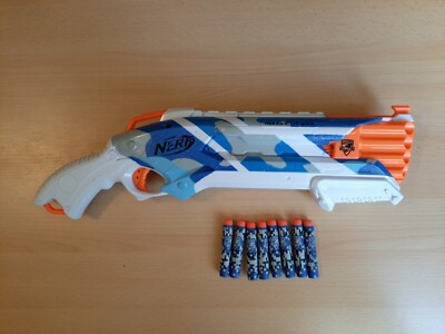 NERF N-Strike Elite Rough Cut 2X4 Blaster BATTLE CAMO SERIES mit 8 Darts 