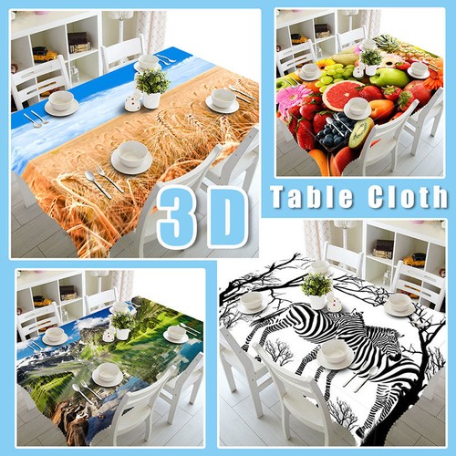 3D Christmas Tree B75 Christmas Tablecloth Table Cover Cloth Birthday Party Zo - 第 5/5 張圖片