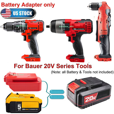 Dewalt 20V To Bauer 20V Battery Adapter Converter - Lets You Use Dewalt Batteries On Bauer Tools (No Battery Included) 9 thumbnail image