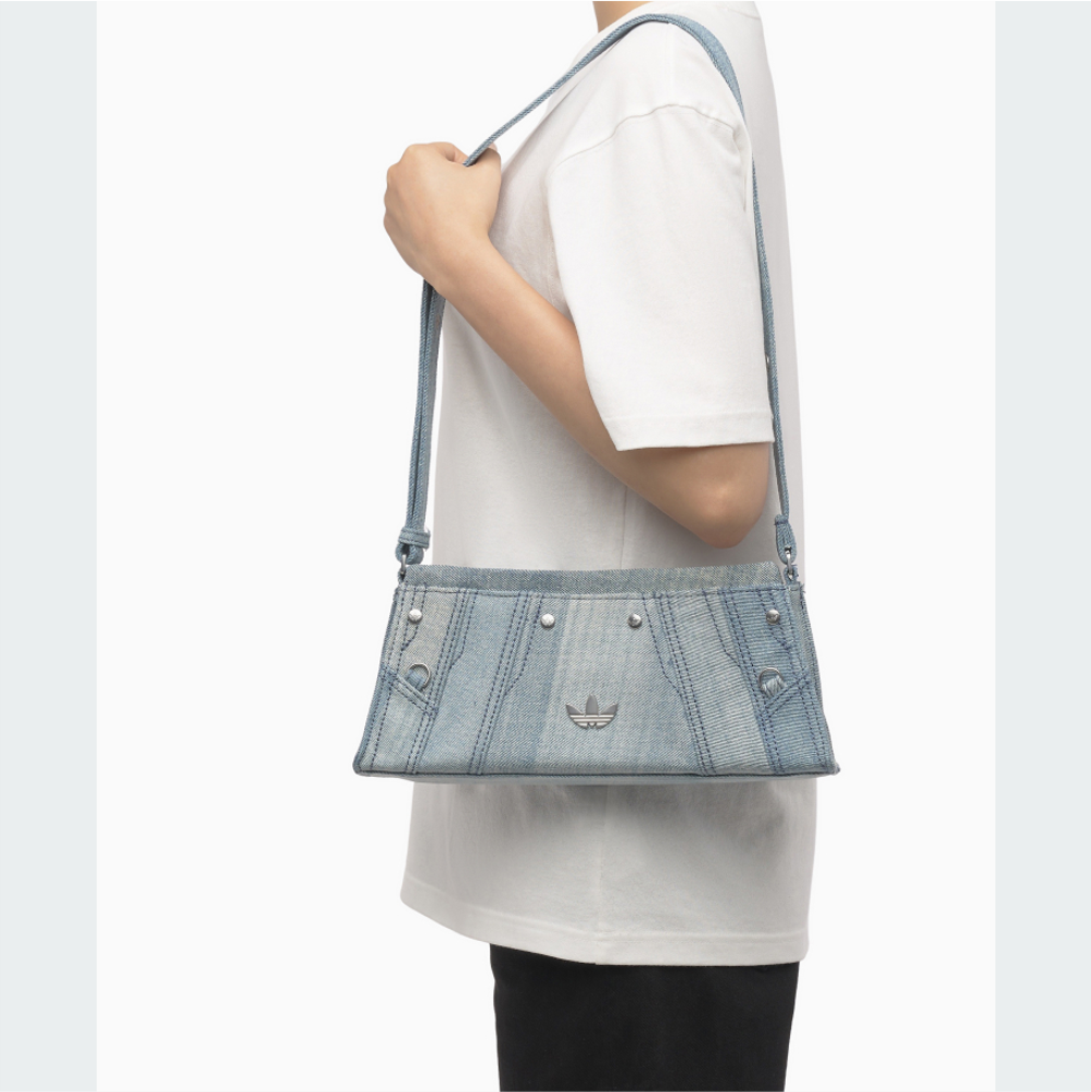 NEW adidas Originals Denim Shoulder Bag Light Blue JL7666 | eBay