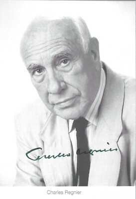 Autogramm Charles REGNIER 2001   Dr. Sauerbruch 1954 Edgar Wallace  23-6/4 xyz