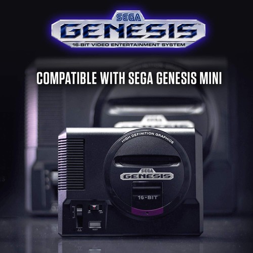 Ergonomic USB Controller for Sega Genesis Mini, PC & Nintendo Switch - Black - Picture 9 of 10
