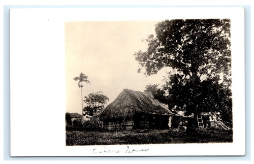 Casa de Cuban RPPC Cuba RPPC Foto Real Postal AZO D7