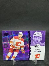 2023-24 Upper Deck Ice Hockey Blake Coleman 43 Purple Parallel 