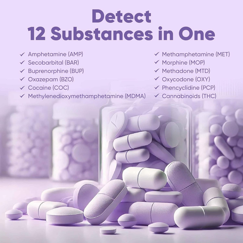 5 Pack 12 Panel Urine Drug Test Kit AMP BAR BUP Benzo COC MDMA OXY PCP Marijuana - Picture 2 of 13