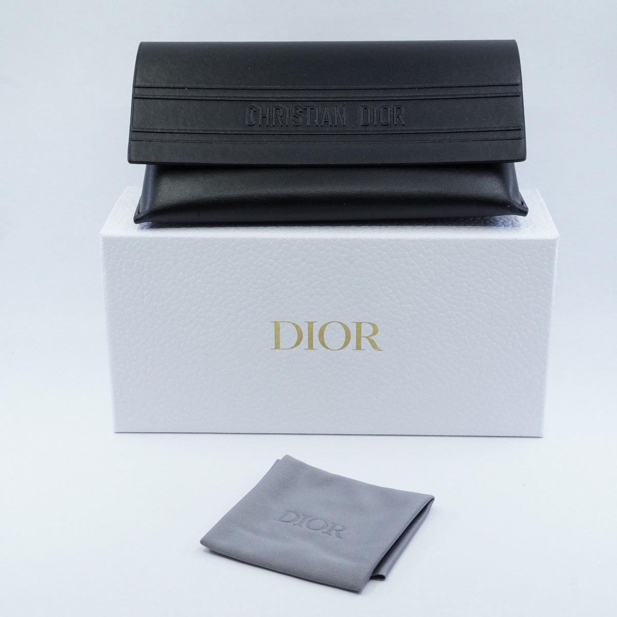 CHRISTIAN DIOR SIGNATURE Gray Gold Sunglasses DIORSIGNATURE