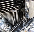 2 RAIDER CHROME SPIKE OIL LINE UNION BOLTS custom chopper bobber xv xv1900 s