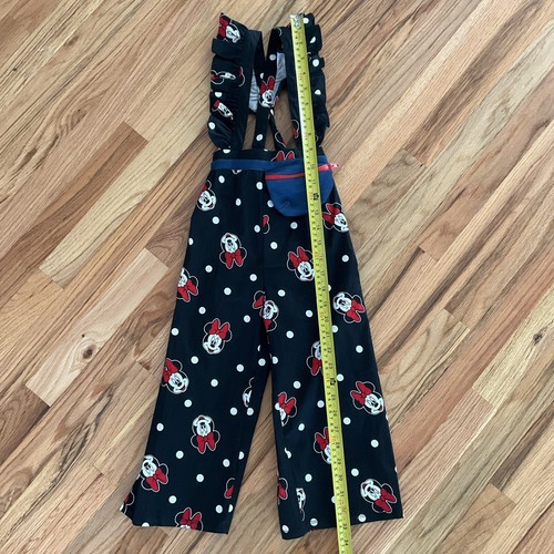 Disney Junior MINNIE MOUSE Girl's Romper Size 4 Fanny Pack Black Red Polka Dots - Picture 5 of 12