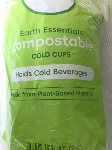 TOTAL HOME Compostable Cold Cups 20 cups, 16 oz each - Picture 6 of 7