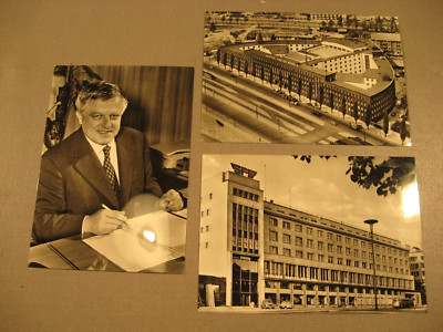 Gebäude und Intendant Sender Freies Berlin 3 AK-Karten ca.1965-Old postcard
