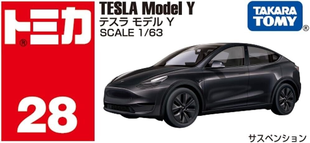 New Takara Tomy Tomica No. 28 Tesla Model Y (Box) Mini Car New Takara Tomy Tomica No. 28 Tesla Model Y (Box) Mini Car