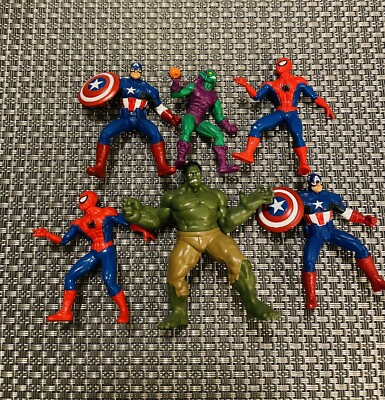 Set Of 6 Hasbro 2013 Marvel Mini Action Figurines | eBay