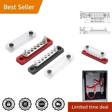 Heavy-Duty 100A Busbar Power Block, 12V-48V DC, Easy Surface Mount Installation