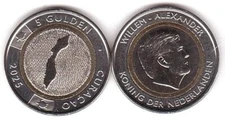 Curacao - 5 Gulden 2025 UNC bimetall Lemberg-Zp