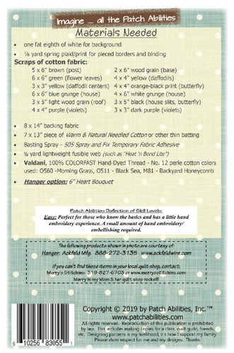 Patch Abilities, Inc Bloomin' Butterfly House P198 Pattern - Picture 2 of 2