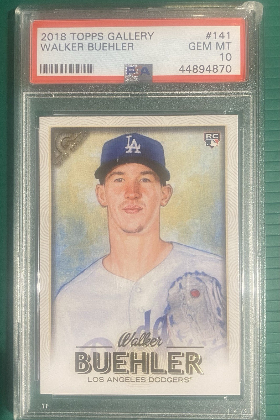 2018 Topps Gallery 141 Walker Buehler PSA 10 GEM MINT!!