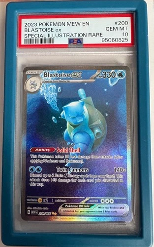 PSA 10 GEM Mint Blastoise ex 200/165 Special Illustration Rare - Pokémon MEW-151