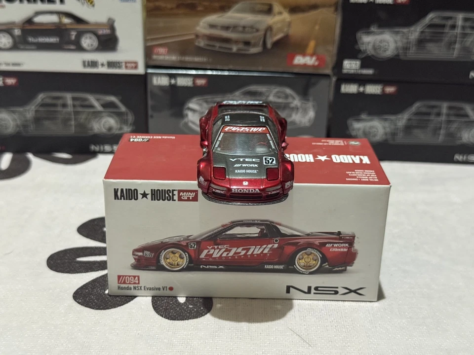 Kaido House x Mini GT 1:64 Honda NSX Evasive V1 Red Open Box VHTF!!! 094 LOOK… - image 4 of 4