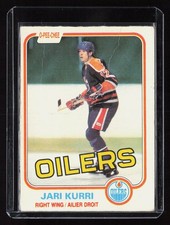 1981-82 O-Pee-Chee Jari Kurri #107 Rookie Card Edmonton Oilers. rookie card picture
