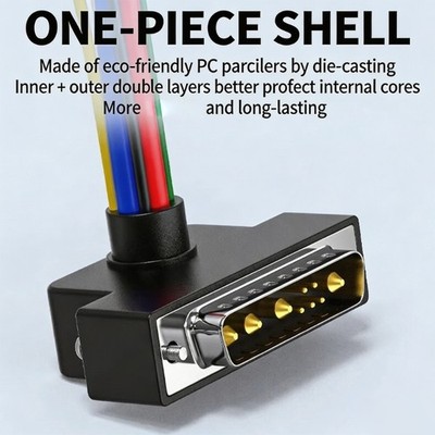 9W4 Gold Plated Connector Low Resistance Design For High Current Flow