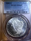 1880 S  MORGAN DOLLAR P C G S  CH BU + BEAUTIFUL COIN