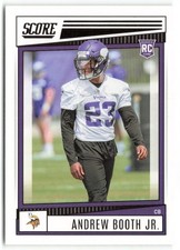 2022 Score Andrew Booth Jr. RC Minnesota Vikings #326 Rookie
