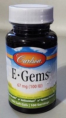E-Gems , 67 mg (100 IU), 100 Soft Gels